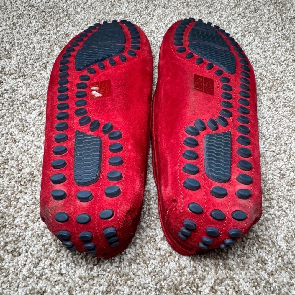 Aldo‎ Mens Red Suede Driving Loafers Anchor Bit Slip On Shoes Size 10 US 43 EUR - Picture 10 of 12